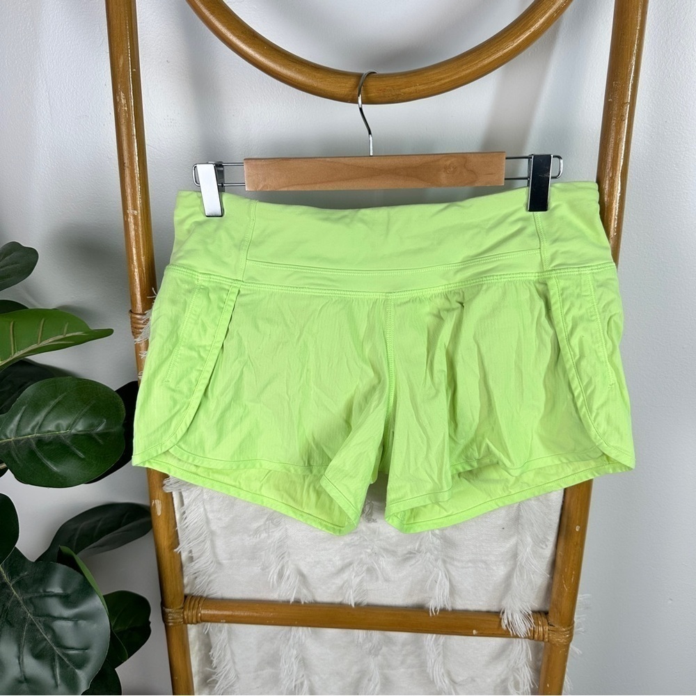 Lululemon Neon Green Shorts sz 6